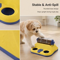 Jouet interactif distributeur de friandises à libération lente, puzzle rotatif, en plastique transparent, pour chats et chiens de petite et moyenne taille, robuste