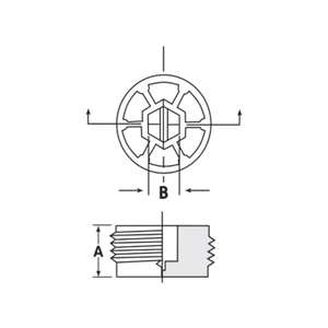 Productos de plástico moldeados por inyección Servicio de corte Incluido Tapones serie P Tapones roscados de plástico Premium - Product Image 3