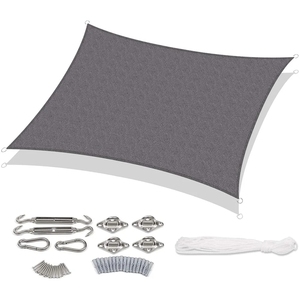 <span class=keywords><strong>Voile</strong></span> <span class=keywords><strong>d</strong></span>'<span class=keywords><strong>ombrage</strong></span> <span class=keywords><strong>rectangulaire</strong></span> extérieure 2x3m 160GSM, toile Oxford imperméable en polyester, protection UV - Product Image 2