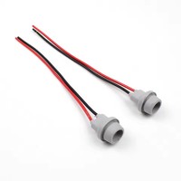 Adaptateur de douille T10 W5W haut de gamme en caoutchouc souple, support de lampe, accessoires de voiture, connecteur de câble mâle-femelle