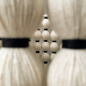 Tapisseries d'abat-jour faites à la main en macramé en <span class=keywords><strong>fibre</strong></span> de Boho durable pour la décoration intérieure et l'éclairage en macramé pour la décoration intérieure - Product Image 3