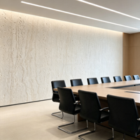 Revêtement mural en pierre souple ignifuge et résistant à l'humidité, feuille de placage flexible sur mesure pour les murs intérieurs commerciaux