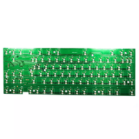 Placa de circuito de Teclado mecánico de 64 teclas QMK VIA compatible con teclado 60pcb Hotswap