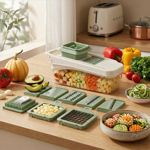 LOVFE 2026 Coupe-légumes 17-en-1 Multifonctionnel de Haute Qualité, Robot Culinaire et Hachoir à Fruits et Légumes - Product Image 1