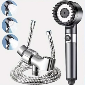 Ensemble de douche à pluie pressurisée super puissant pour le <span class=keywords><strong>bain</strong></span>, comprend une bombe de <span class=keywords><strong>bain</strong></span>, un bec de robinet avec fonction de déviateur pour une utilisation en salle de <span class=keywords><strong>bain</strong></span> - Product Image 1