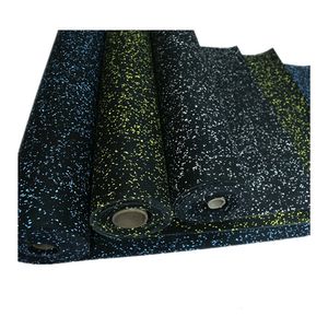 <span class=keywords><strong>Rouleaux</strong></span> de tapis de sol en caoutchouc noir pour sports d'intérieur de haute qualité - Product Image 1