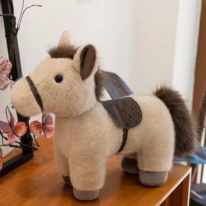 Juguetes de Peluche de Caballo Realistas de 22 cm, Venta al por Mayor, Recuerdos para Exposiciones, Regalos para Clientes, Lindos Animales de Granja de Peluche - Product Image 4