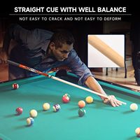 ZJFIT fabrique sur mesure des queues de billard en fibre de carbone de style billard, queues de billard en carbone à tête petite détachable de haute précision