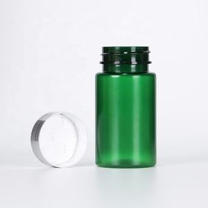 Flacon pharmaceutique en PET vert 100ml 120ml 150ml 170ml 200ml 250ml avec bouchon métallique doré ou argenté, conteneur à pilules, logo personnalisé - Product Image 2