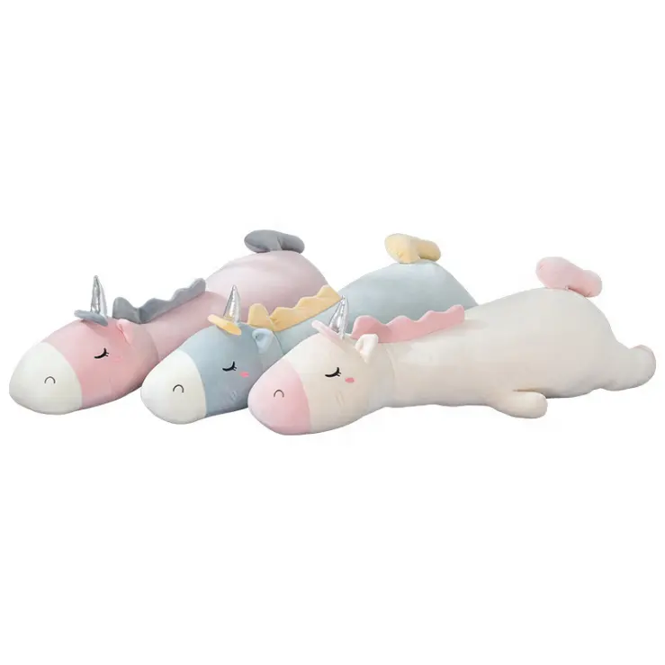 70cm kawaii büyük Unicorn peluş oyuncaklar dolması hayvan Unicorn yastık peluş at bebek yumuşak çocuk ev dekor