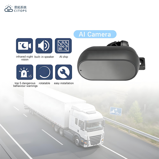 720p AHD Driver Monitoring System Camera for Fleet Safety-Fatigue Alert,In-Cab Monitor, Custom Interface & Language, DC 12V