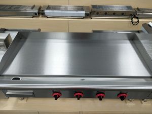 <span class=keywords><strong>Plancha</strong></span> électrique en acier inoxydable de <span class=keywords><strong>1</strong></span>,2 mètre de large, à double zone de contrôle, pour comptoir, nouilles, sautés, bœuf, œufs frits, hôtel - Product Image 2