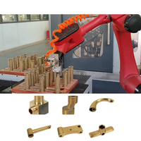 Corps de soupape en laiton faisant la machine de transfert spéciale fraisage de forage multi-stations Machine de ligne de soupape en laiton avec robot