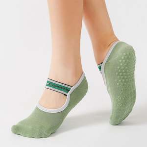 Chaussettes de yoga Pilates professionnelles en coton peigné pour femmes - Product Image 3