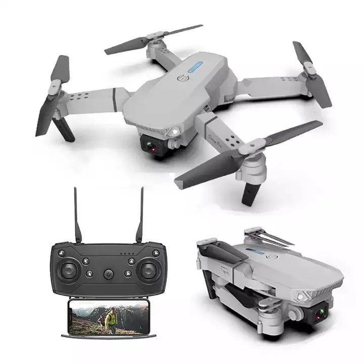 2023 Long Distance Range Big Battery Wifi Quadcopter Cheap 4K HD Camera Mini E58 E88 Pro E99 Pro RC Drone