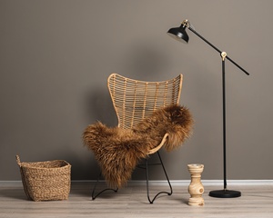 Icelandic nhuộm Dài Xoăn len da cừu Thảm tuyệt vời Scandinavian phong cách da cừu da khu vực thảm thảm - Product Image 1