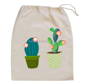 Bolsas pequeñas de algodón con cordón, bolsa con cordón 100% orgánica, bolsa retráctil con impresión personalizada - Product Image 2