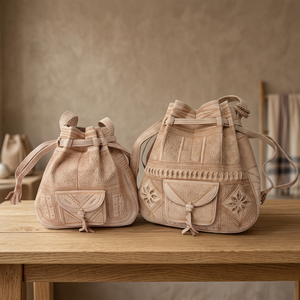 Mochila de Cuero Genuino Hecha a Mano con Cierre de Cordón, Estilo Clásico, Bolsa de Viaje Resistente para Mujer - Product Image 6