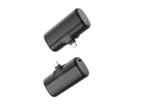 Batterie externe d'urgence 2026 de 5000 mAh, format mini-capsule, avec connecteur pliable, sortie Type-C 20W, en ABS, portable pour usage extérieur, support et LED