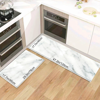 Tapis de cuisine modernes et minimalistes en mousse PVC florale imperméable, antidérapants et anti-fatigue, vente en gros, haute qualité