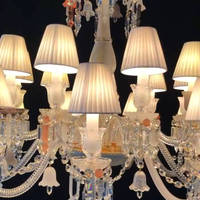 18 Lampu Kristal Kain Nordik Berkualitas Tinggi untuk Pernikahan, Lobi Hotel, dan Acara