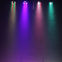 Kit d'éclairage LED Par 60W 48 pièces RGBW DMX512 avec support, sac de transport, éclairage DJ, système de bar, éclairage de scène pour discothèque, mariage