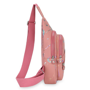Fashion Printed Chest Bag Multiple Pockets Water Resistant Everyday Use Women's Crossbody Bag - Product Image 2