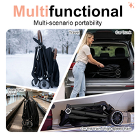 Système de voyage LeShu Q6, poussette portable pour bébé avec 4 roues, pliage facile, certifiée ASTM, pour nouveau-nés jusqu'à 3 ans