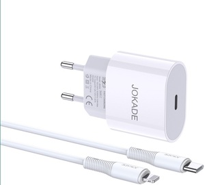 Ensemble de chargeur rapide Jokade PD20W, câble USB C 1M, prise EU pour iPhone, iPad, MacBook - Product Image 5