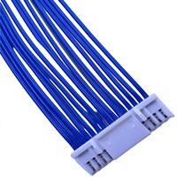 Câble assemblé JST GH Series 1,25 mm, simple rangée, fil-carte, cuivre étamé, gaine PVC bleue pour applications électroniques