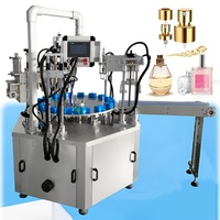 Machine de remplissage de parfum rotative automatique sous vide, intégrée à la machine de sertissage et de pressage de colliers