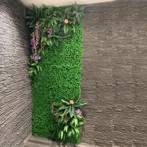 Uv-chống Faux cỏ tường Backdrop gỗ Hoàng Dương Ivy hàng rào màn hình riêng tư ngoài trời trong nhà giả cây xanh lá hàng rào nhân tạo thực vật - Product Image 6