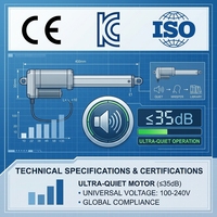 Taille et impression de logo personnalisées, fabrication directe OEM, moteur Okin silencieux sans fil, cadre de lit électrique pour hôtel et soins aux personnes âgées