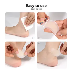 Plester Hidrokoloid Tak Terlihat untuk Tumit, Plester Anti Lecet untuk Tumit, Plester Pelindung Anti Gesek untuk Kaki, Plester Perekat Pelindung Kaki - Product Image 3