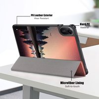 Étui fin en cuir PU avec fermeture magnétique, imprimé, pour Xiaomi Redmi Pad 2 11 pouces 2025