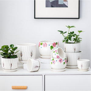 Maceta <span class=keywords><strong>de</strong></span> cerámica sencilla para jardín, maceta creativa para decoración, balcón, cola <span class=keywords><strong>de</strong></span> <span class=keywords><strong>Tigre</strong></span>, maceta para orquídeas, maceta grande para flores - Product Image 1