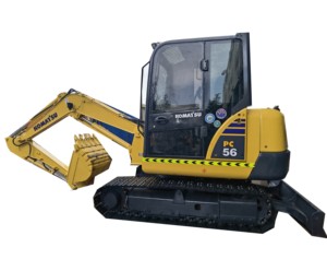 Original Used Komatsu PC56MR Mini Excavator Complete with Bucket and Quick Coupler Ready for Shipment - Product Image 6