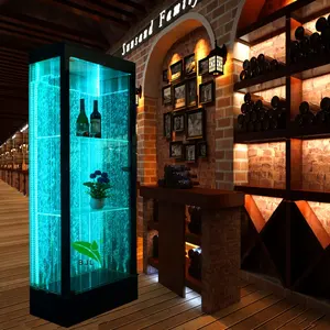 Light up mobili mobile bar whisky bicchiere di vino bevande scaffale angolo liquore display armadi