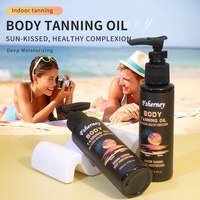 Huile de bronzage biologique de marque privée OEM 100ml illuminateur liquide lueur hydratant longue durée huile scintillante pour le corps