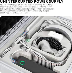 Trendy Hard Case EVA Shell Design Sturdy Compact <b>Travel</b> <b>Accessories</b> for Vision Pro - Product Image 2