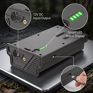 Lot de 2 batteries rechargeables au lithium 7,4 V 6000 mAh pour caméra de chasse Tactacam Reveal Ultra X Gen Pro SK XB - Product Image 5