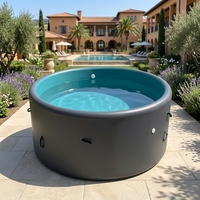 Verstärkter Drop-Stitch Aufblasbarer Swimmingpool für Kinder & Neugeborene Familien-Sommerspaß Garten Outdoor-Wasserunterhaltung
