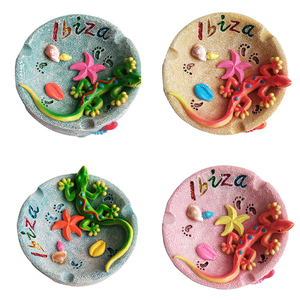 Cendrier décoratif en résine 3D, fait main et peint à la main, motif <span class=keywords><strong>tortue</strong></span> <span class=keywords><strong>de</strong></span> mer, souvenir <span class=keywords><strong>de</strong></span> tourisme tropical, <span class=keywords><strong>plage</strong></span> <span class=keywords><strong>de</strong></span> sable - Product Image 2