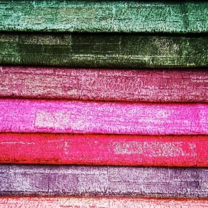 YZZR01 Best Quality New Fashion Design 260gsm Lightweight Velvet Upholstery Fabric - Product Image 3