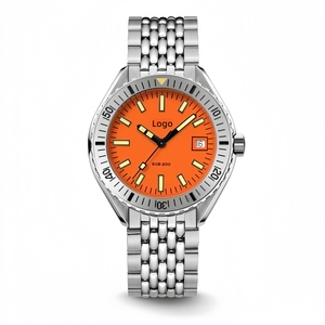42Mm Người Đàn Ông Đồng Hồ Chất Lượng Cao Sang Trọng Cam Tự Động Đồng Hồ OEM Tùy Chỉnh 20ATM Diver Cơ Khí Đồng Hồ Đeo Tay Powered By Seik Nh35a - Product Image 1