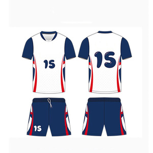 Maillot de volley-ball personnalisé OEM imprimé par sublimation, en polyester et élasthanne, à manches courtes, respirant, pour femmes - Product Image 3