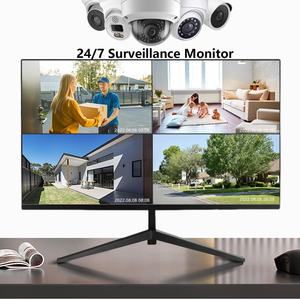 Monitor di Sicurezza CCTV HD Reale da 32 Pollici FHD 1080P, Schermo LED Sottile, Frequenza di Aggiornamento 60Hz, Compatibile con VGA BNC Audio, Nero da Scrivania - Product Image 6