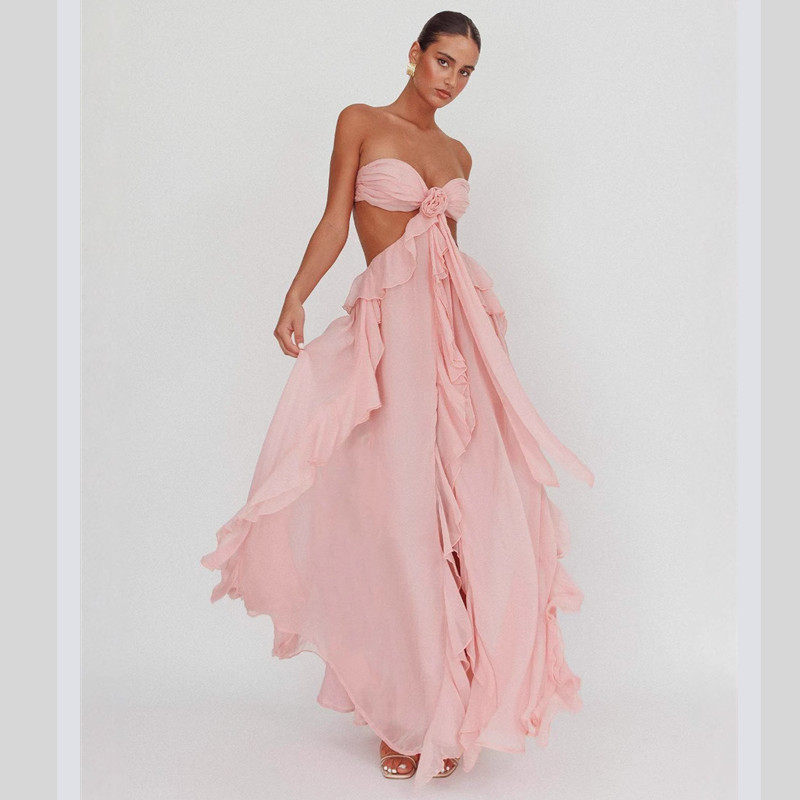 casual polyester dresses MASCOMODA Womens Summer Boho Maxi Dress Floral Wrap V Neck Flutter Short Sleeve Tie Waist A Line Tiered Flowy Long Dresses(Blue Floral,Small) : Clothing, Shoes & Jewelry or work as a swimsuit cover Women's Square Neck Pleated Bust