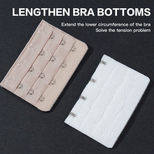 Rallonge de <span class=keywords><strong>soutien</strong></span>-<span class=keywords><strong>gorge</strong></span> vente en gros de sous-vêtements de couleur personnalisée utilisant une boucle de crochet de <span class=keywords><strong>soutien</strong></span>-<span class=keywords><strong>gorge</strong></span> élastique boucle d'<span class=keywords><strong>extension</strong></span> de sous-vêtement - Product Image 3