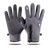 Gants de vélo imperméables et antidérapants pour hommes et femmes, pour le cyclisme et les sports de plein air, compatibles avec les écrans tactiles, noirs